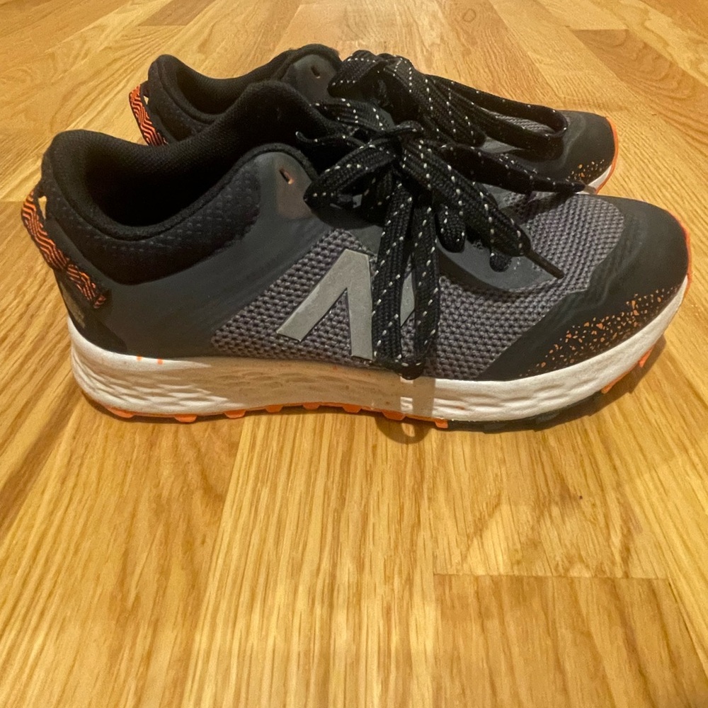 Kids New Balance Athletic Running Shoes - Black and Orange